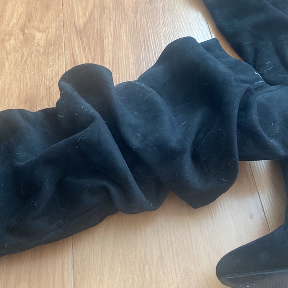 Slouchy black heeled boots - Picture 4 of 4